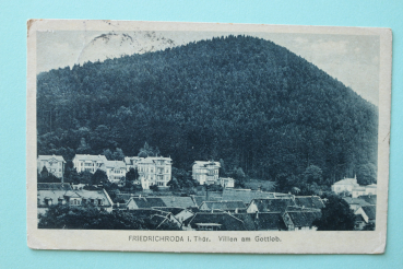 Ansichtskarte AK Friedrichroda 1910 Villen Gottlob Häuser Ortsansicht Architektur Thüringen